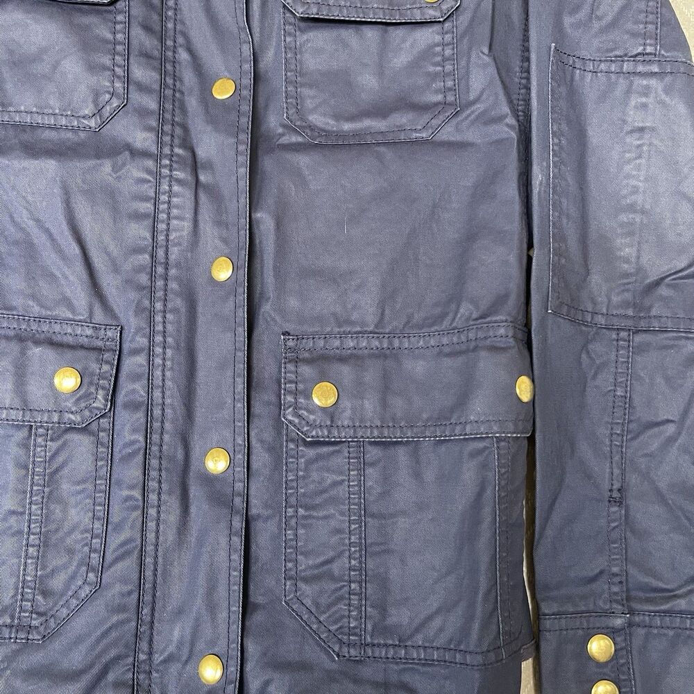 J.Crew Downtown Field Jacket Waxed Cotton Military Utility Gorpcore Sz Small - Picture 6 of 13